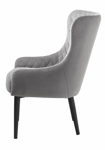 Summit loungestol - gr fljl og sort metal