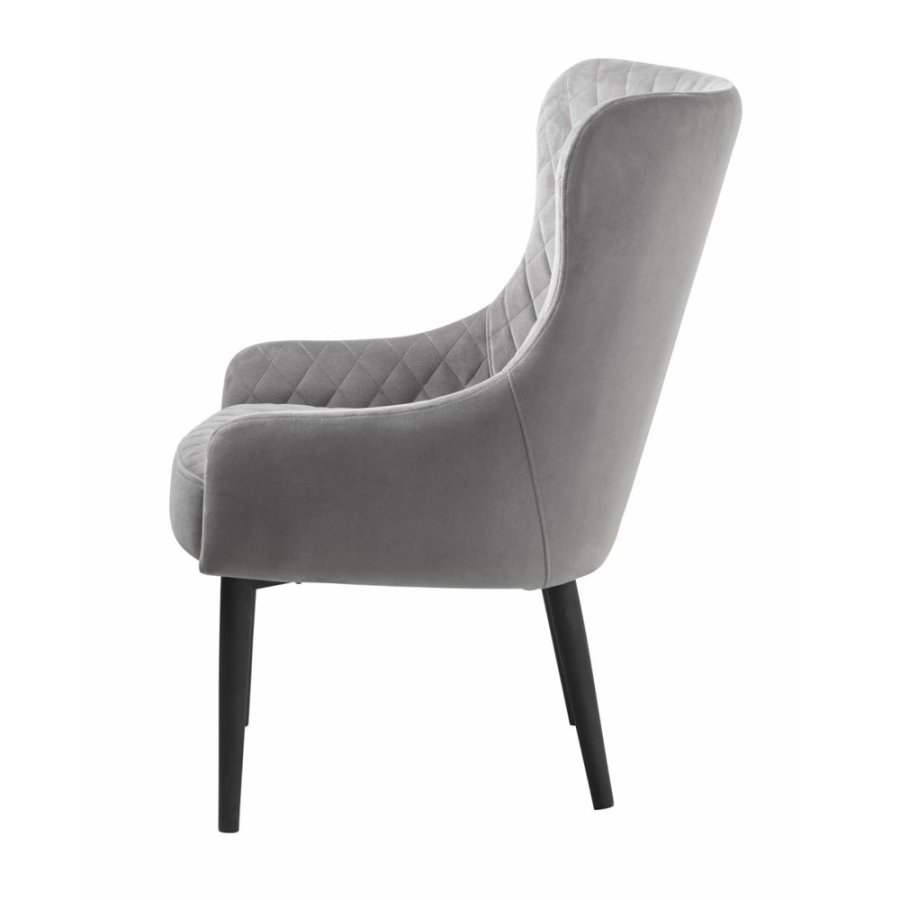 Summit loungestol - gr fljl og sort metal