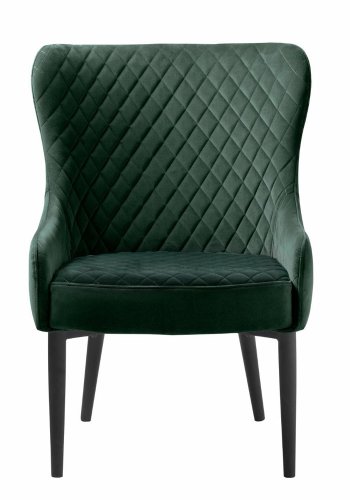 Summit loungestol - grn fljl og sort metal