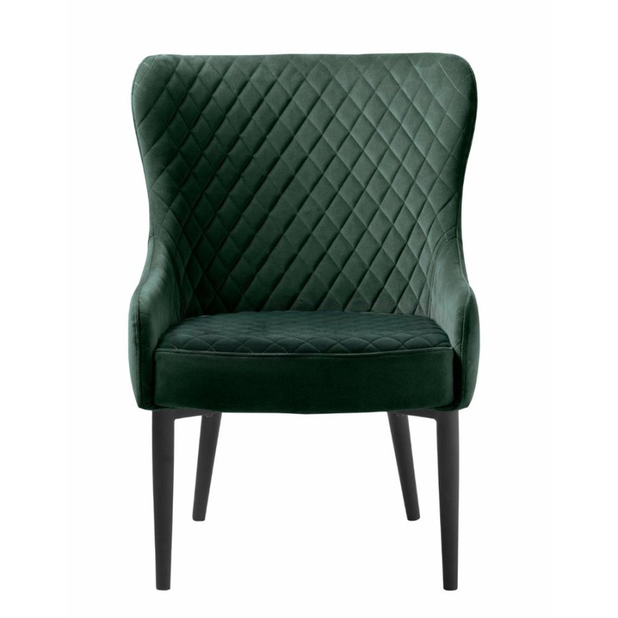 Summit loungestol - grn fljl og sort metal