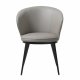UNIQUE FURNITURE Gain Matstol, med Armst�d - Taupe Konstl�der och Svart Metall