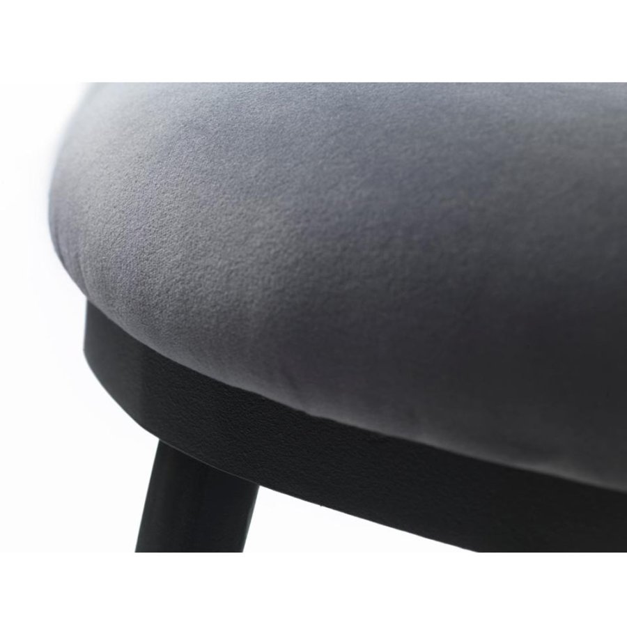 Prestisjebenk, rektangulr - stlgr flyel og svart polyetylen (140x36)