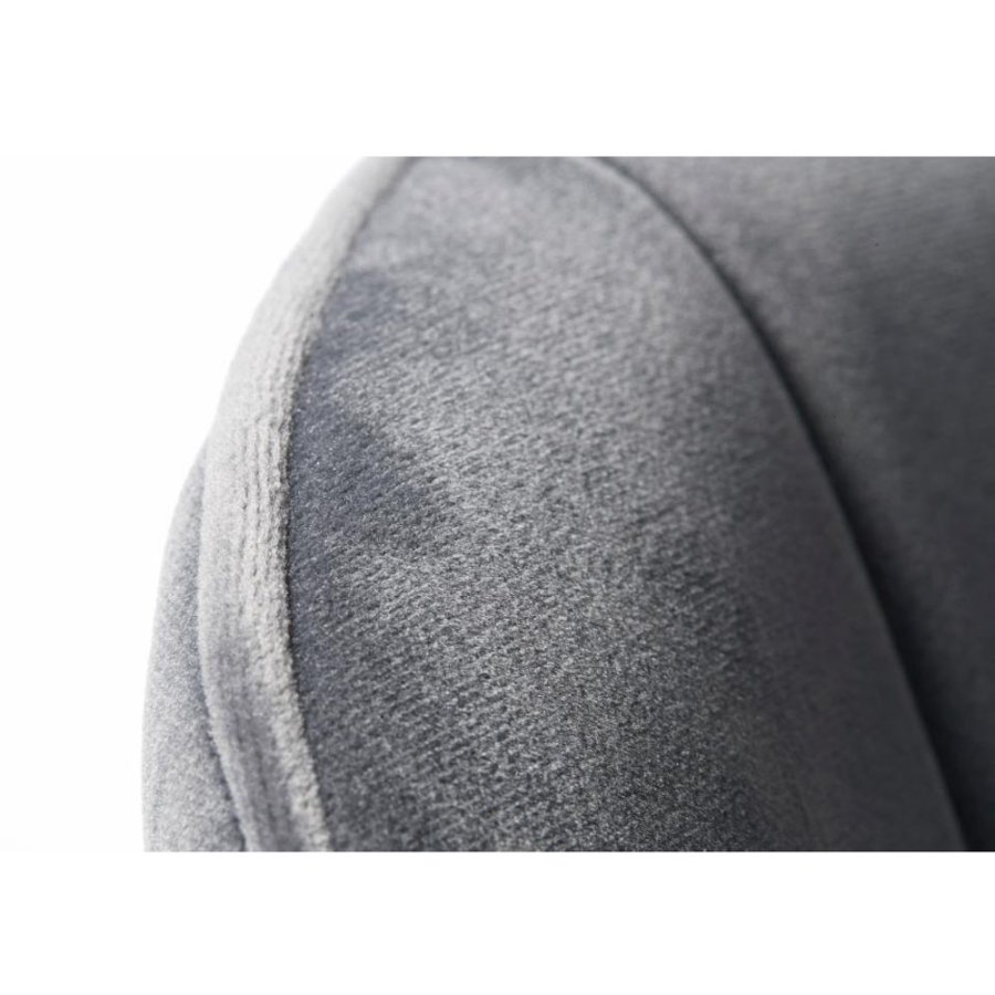 Crest spisebordsstol - gr fljl og sort metal