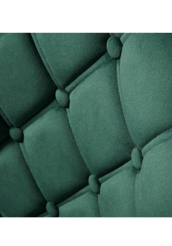 Elite spisestuestol - grnn flyel og sort metall