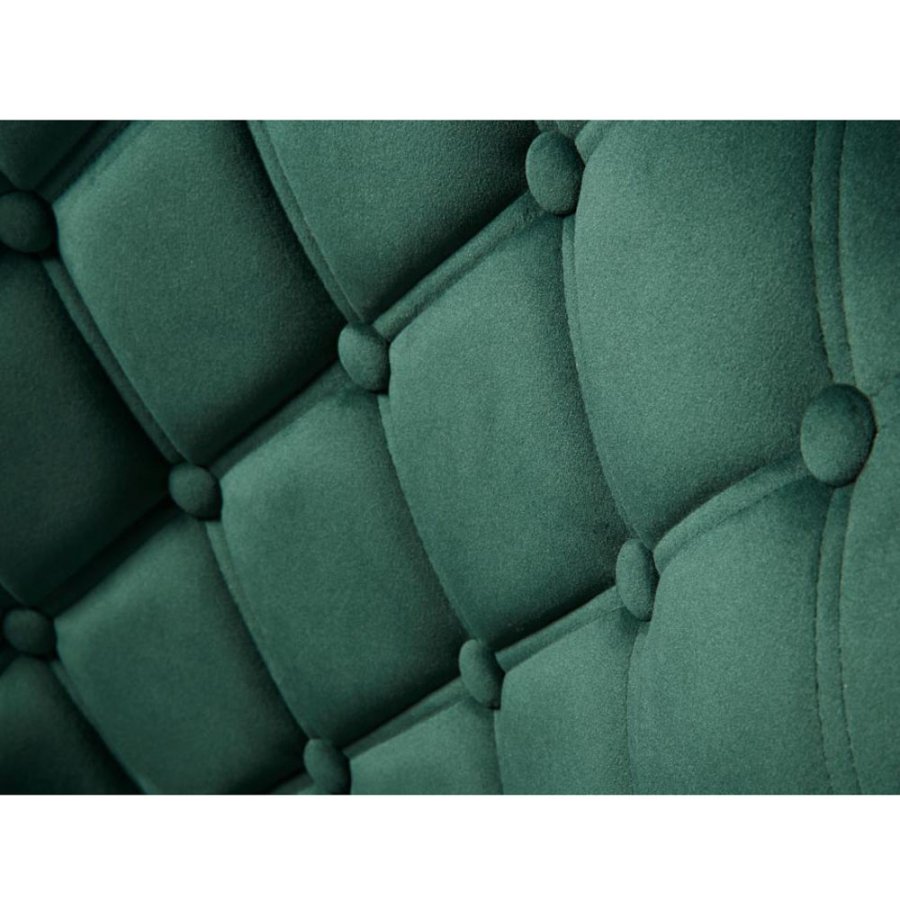 Elite spisestuestol - grnn flyel og sort metall