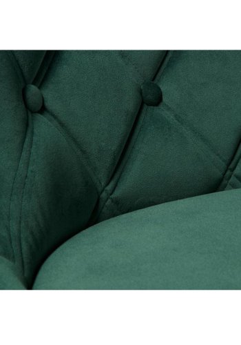 Elite spisestuestol - grnn flyel og sort metall