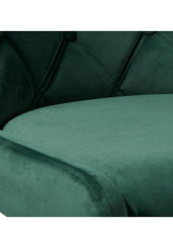 Elite spisestuestol - grnn flyel og sort metall