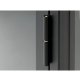 Plysj TV-bord, m. 3 drer - glass og svart metall (132x40,3)