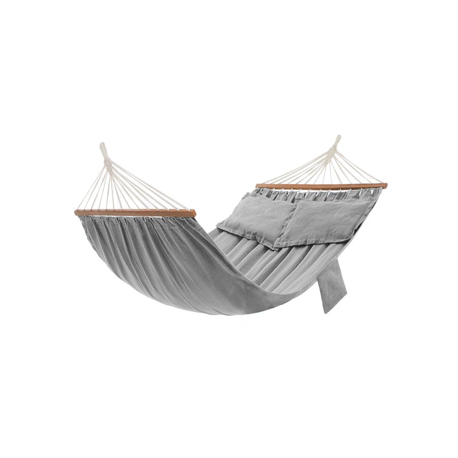 SONGMICS H�ngek�je, TC-stof, gr�, 210 x 150 cm