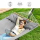 SONGMICS H�ngek�je, TC-stof, gr�, 210 x 150 cm
