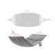 SONGMICS H�ngek�je, TC-stof, gr�, 210 x 150 cm
