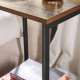 VASAGLE LET272B01 natbord, m. 1 hylde - rustik brun sp�nplade og sort st�l (s�t med 2)