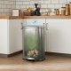 SONGMICS Pedalkorg f&ouml;r k&ouml;k, 50 liters papperskorg, med innerhink av plast, g�ngj&auml;rnsf&ouml;rsett lock, mjukst&auml;ngande, luktt&auml;t och hygienisk, silver LTB050E01