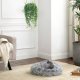 FEANDREA Hundeseng, Donut Katteseng, Bl�d Beroligende K�ledyrsseng med Aftageligt, Vaskbart Betr�k, Bl�d Lang Plys, 50 cm, Gr�
