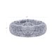 FEANDREA Hundeseng, Donut Katteseng, Bl�d Beroligende K�ledyrsseng med Aftageligt, Vaskbart Betr�k, Bl�d Lang Plys, 50 cm, Gr�