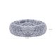FEANDREA Hundeseng, Donut Katteseng, Bl�d Beroligende K�ledyrsseng med Aftageligt, Vaskbart Betr�k, Bl�d Lang Plys, 70 cm, Gr�