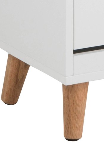 ACT NORDIC Mitra Schuhschrank - weißes Holz, mit 3 Türen