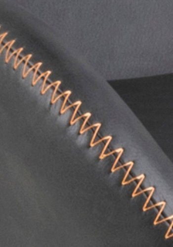 ACT NORDIC Candis lenestol - grtt kunstskinn og svart ramme, med armlener