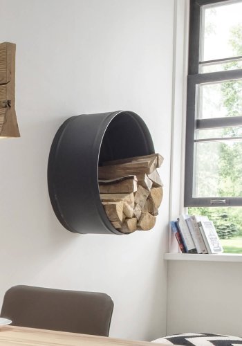 SPINDER DESIGN rund Banshee vedhylle - svart stl (60)