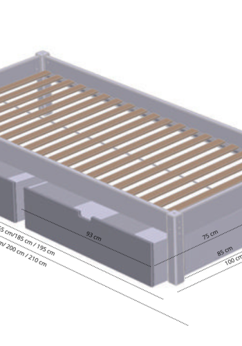Manis-H Ull Enkels&auml;ng med l�dor - 200 cm - 90x200