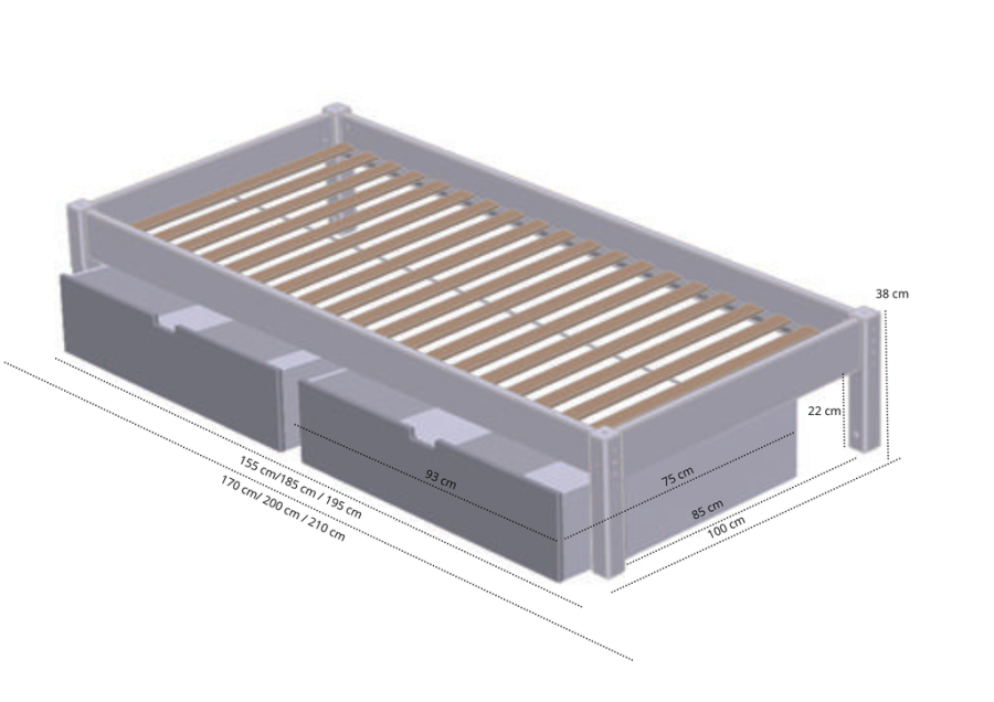 Manis-H Ull Enkels&auml;ng med l�dor - 200 cm - 90x200
