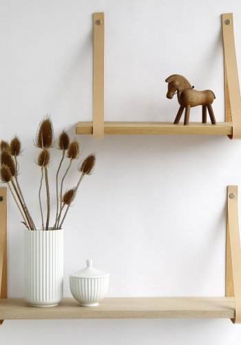 NocNoi Harre Vig vghylde - olieret egetr m. natur lderstrop, 50-100