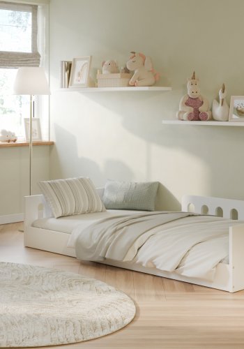 KOCOT KIDS Seng Timon hvit 160 med madrass