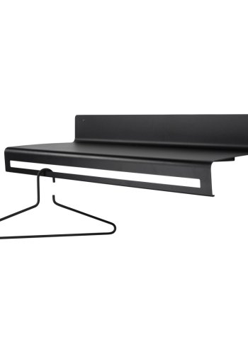 SPINDER DESIGN Wave klesstativ, m. hylle - sort stl (B:78)