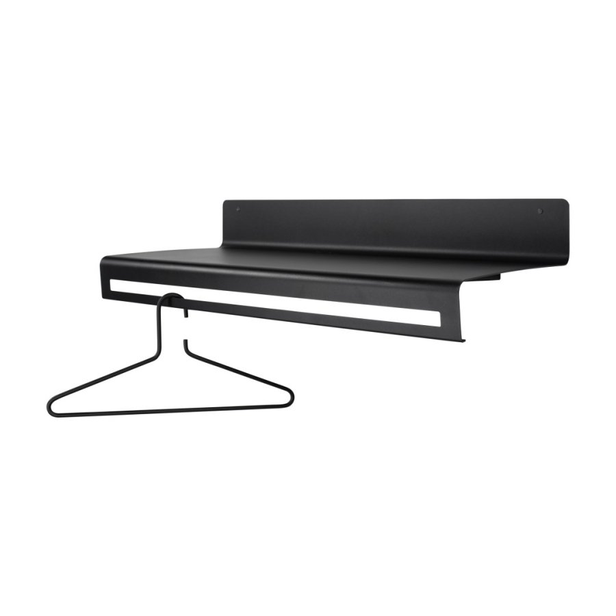 SPINDER DESIGN Wave klesstativ, m. hylle - sort stl (B:78)