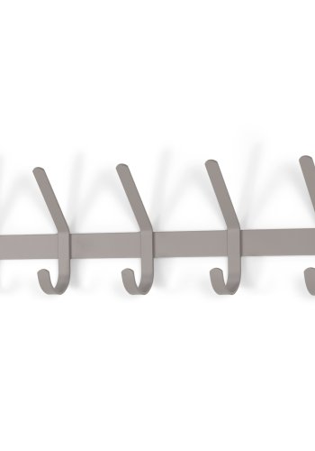 SPINDER DESIGN Dexter 5 knagerkke, m. 5 knager - silky taupe stl