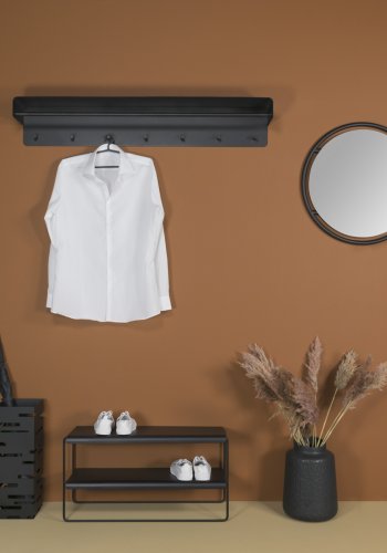 SPINDER DESIGN Winkel knagerkke, m. 7 knager - sort stl (B:118)