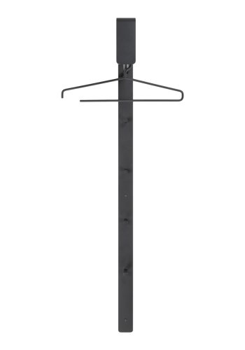 SPINDER DESIGN Winkel Bar knaggrekke, m. 4 kroker og 1 hengerstang - svart stl (H:115)