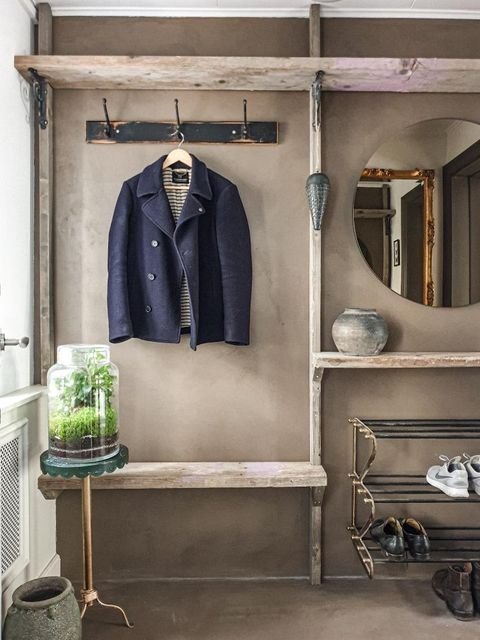 KARE DESIGN Walk Big skohylle - messing og svart metall, m. 3 hyller