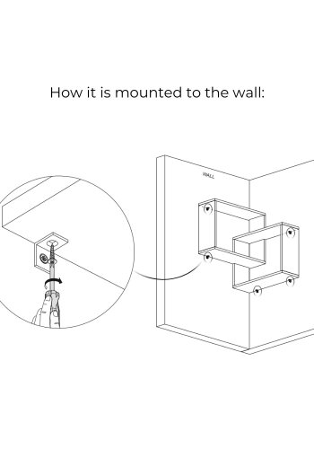 NORDVRK Ringvegghylle, Sonoma eik