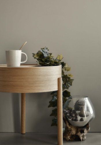 HOUSE NORDIC San Marino Vanndrpeskulptur - glass/naturtre (H:20)