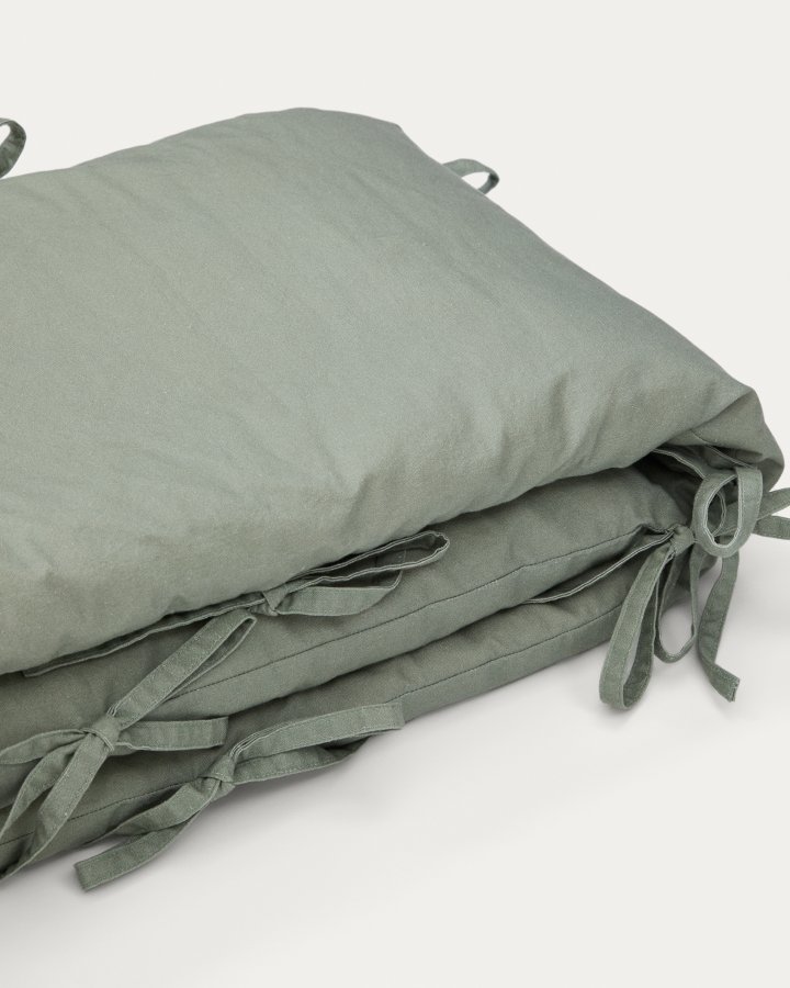 KAVE HOME Laily sengerand - grn bomuld (180x30)