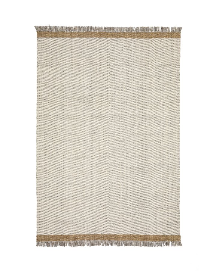 KAVE HOME Arpe beige jute jacquardteppe 160 x 230cm