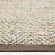 KAVE HOME Arpe beige jute jacquardteppe 160 x 230cm