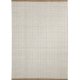 KAVE HOME Brina gulvt�ppe, m. sildebensm�nster, rektangul�r - beige jacquard-uld (300x200)