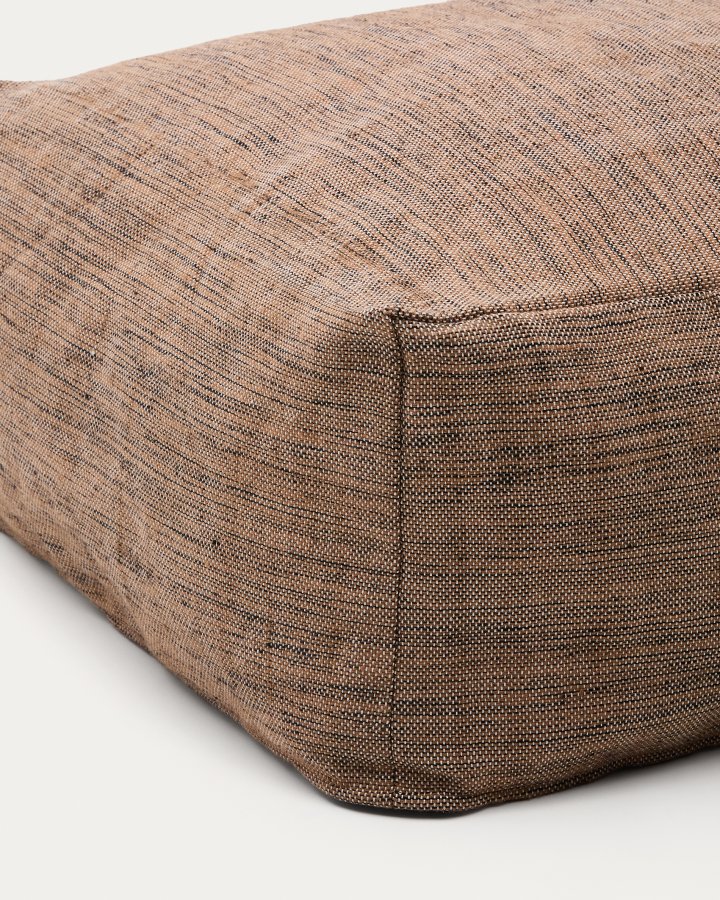  KAVE HOME Puff Vedell 100 % PET oransje 60 x 60 x 30 cm