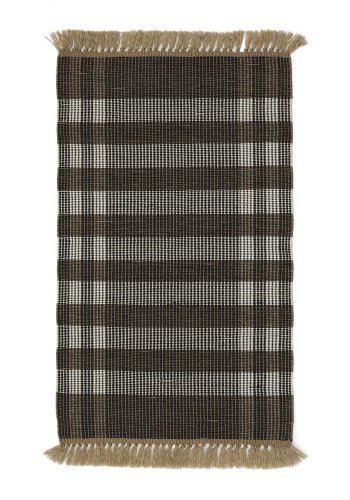  KAVE HOME Tppe Barani udendrs gulvtppe, rektangulr - brun og sort polypropylen (60x90)