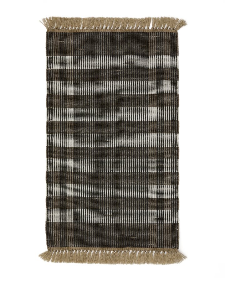  KAVE HOME Tppe Barani udendrs gulvtppe, rektangulr - brun og sort polypropylen (60x90)