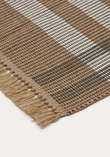  KAVE HOME Teppe Barani i syntetiske fibre brunt og beige 60 x 90 cm