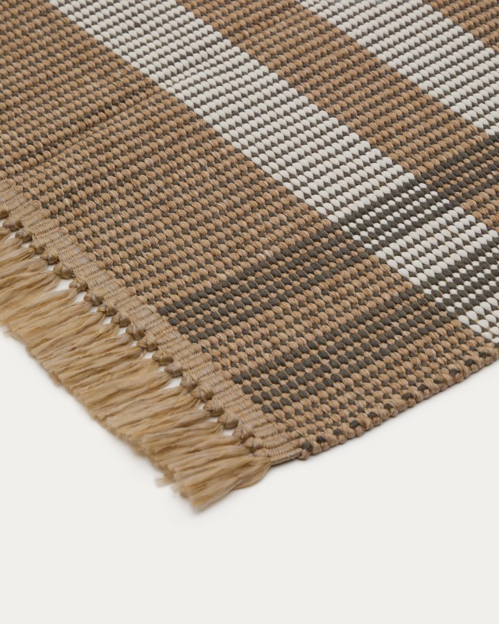  KAVE HOME Teppe Barani i syntetiske fibre brunt og beige 60 x 90 cm