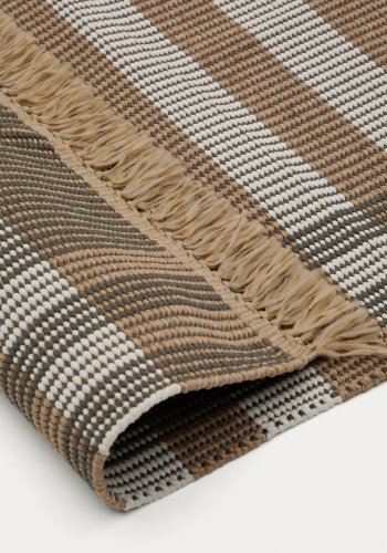  KAVE HOME Teppe Barani i syntetiske fibre brunt og beige 60 x 90 cm