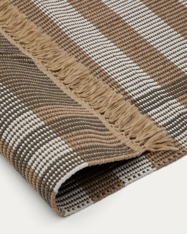  KAVE HOME Teppe Barani i syntetiske fibre brunt og beige 60 x 90 cm
