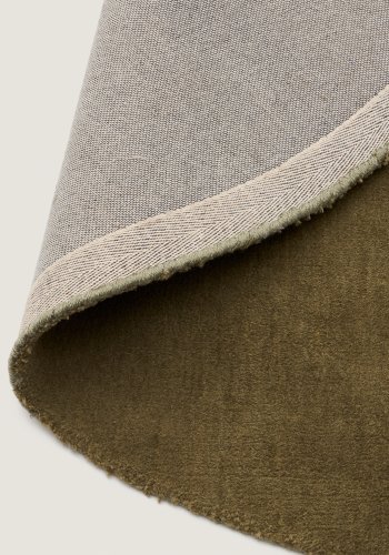 KAVE HOME Empuries gulvt�ppe, rund - gr�n syntetiske fibre (�200)