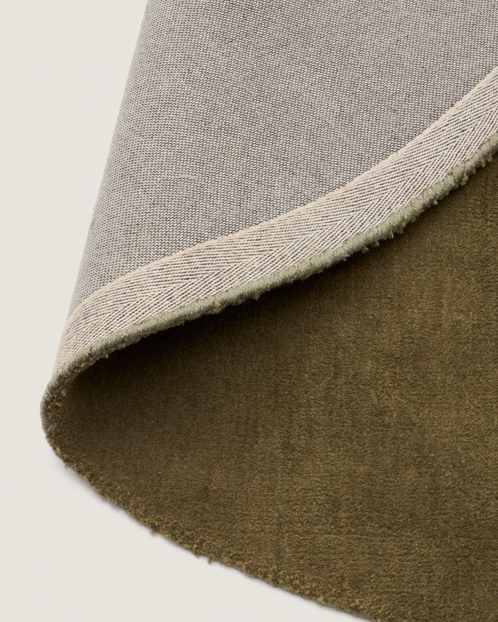 KAVE HOME Empuries gulvt�ppe, rund - gr�n syntetiske fibre (�200)