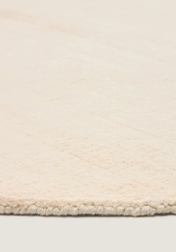 KAVE HOME Empuries gulvt�ppe, rund - hvid syntetiske fibre (�200)