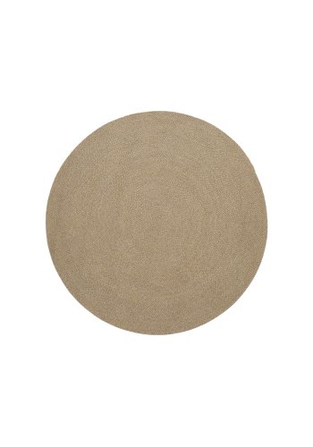  KAVE HOME Tppe Despas udendrs gulvtppe, rund - beige polypropylen (50)